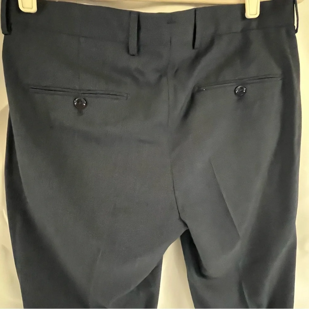 Mango Tailored Men's Navy Blue Pantalon‎ Brasilia Dress Pants NWT 32 Stylish Mod
